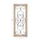 25" White Farmhouse Ornamental Wood & Metal Wall Décor